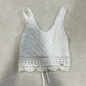 White Hollister Top